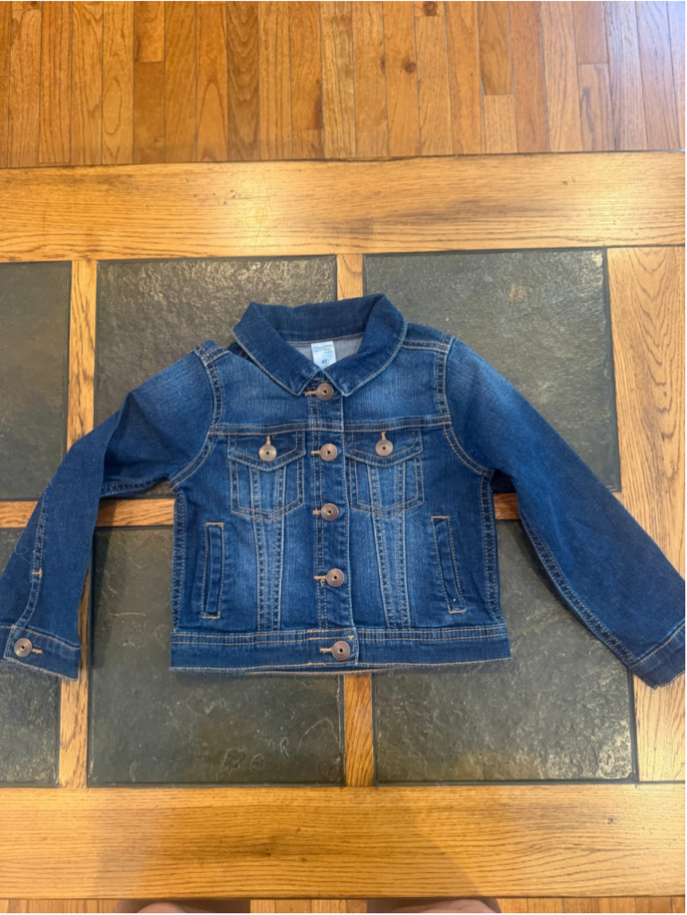 Girls Simple Joys by Carter's Blue Jean Jacket Size 4T